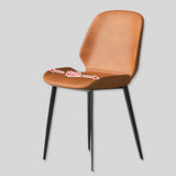 Modern Leather Dining Chair with Ergonomic Design - Perfect for Any Space