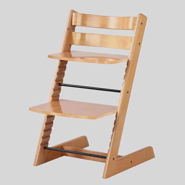 Adjustable Wooden High Chair for Toddlers: Ergonomic, Safe, and Stylish