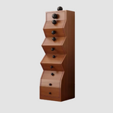 Modern Geometric Wooden Drawer Cabinet