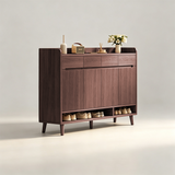 Nordic Storage Cabinet - Solid Wood Door | Minimalist Sideboard