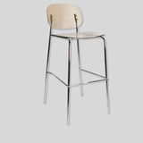 Vibrant Acrylic Bar Stool with Chrome Frame for Modern Interiors