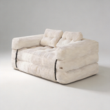 2-in-1 Convertible Compression Sofa Bed – Frameless Foldable Design, High-Density Foam, Soft Corduroy, Transforms Sofa to Guest Bed