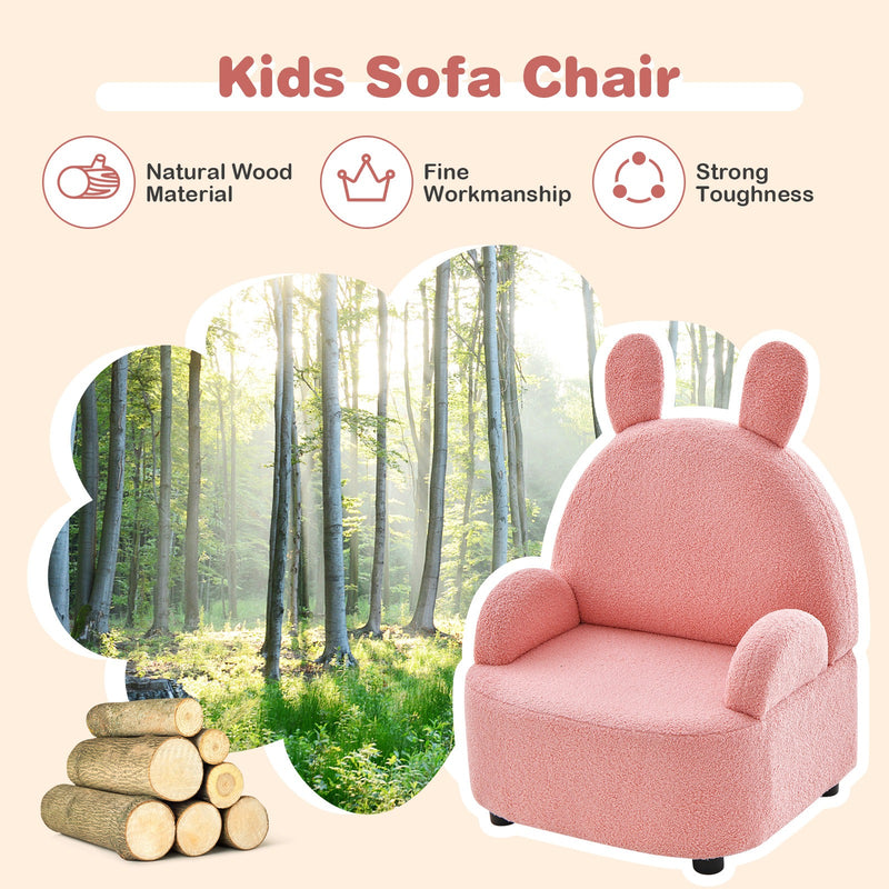 Kids Bunny Sofa Chair - Comfortable Ergonomic Design for Toddlers and Kids