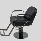 Retro Hydraulic Salon Chair – Heavy-Duty Metal Frame & Premium Leatherette Seat