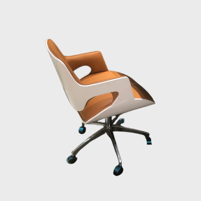 Contemporary Swivel Chair with Wooden Frame and High-Quality Upholstery