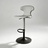 Modern Luxury Saddle Leather Bar Stool - Adjustable Swivel Counter Chair