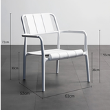 Modern Outdoor Lounge Armchair – All-Weather Stackable Patio Chair