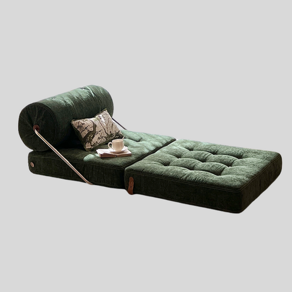 Nordic-Style 3-in-1 Foldable Lounge Chair Bed