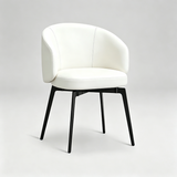 Italian Minimalist Swivel Upholstered Dining Chair