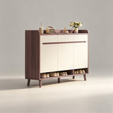 Nordic Storage Cabinet - Solid Wood Door | Minimalist Sideboard