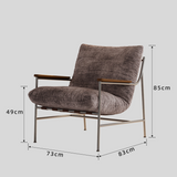 Modern Chenille Lounge Chair