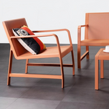 Perforated Outdoor Lounge Chair – Modern All-Weather Patio Armchair