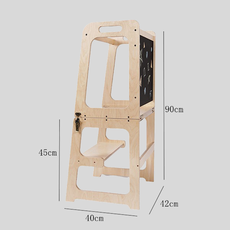 Multi-Functional Folding Toddler Kitchen Helper Tower
