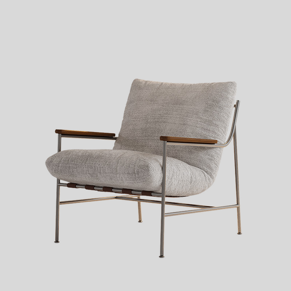 Modern Chenille Lounge Chair