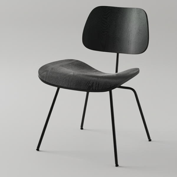 Mid-Century Modern Bentwood Dining Chair with Chrome Legs for Sleek Sophistication