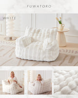 Fuwatoro Ultra-Plush Bean Bag Sofa Chair – Cloud-Soft, Modular Lounge for Living Room or Bedroom