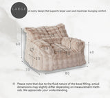 Fuwatoro Ultra-Plush Bean Bag Sofa Chair – Cloud-Soft, Modular Lounge for Living Room or Bedroom