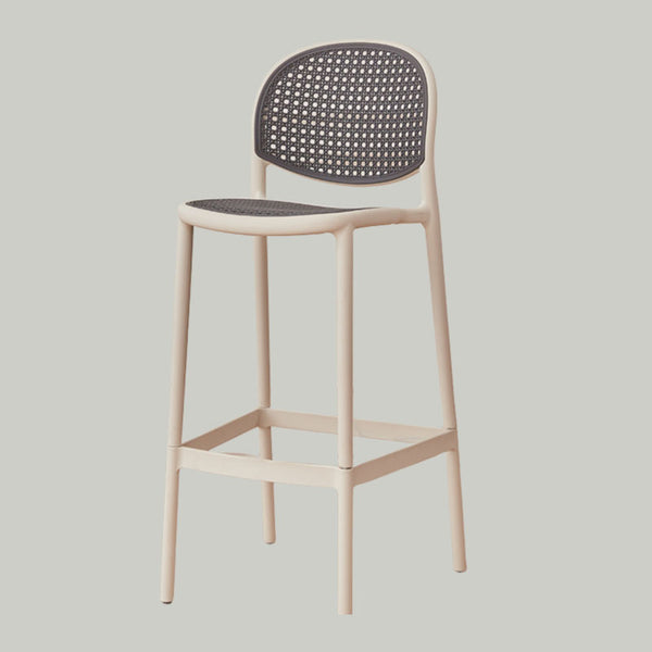 Nordic Bar Chair Family Backrest High Chair In The Ancient Style Rattan Woven Bar Chair Modern Simple Bar Chair