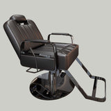 Luxury Reclining Salon Chair with Gold or Chrome Base