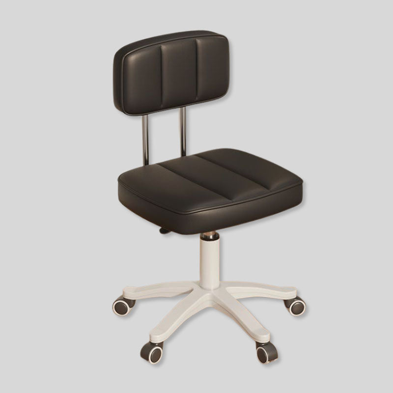 Adjustable Ergonomic Rolling Office Chair with Padded Seat and Backrest for Comfortable Workspaces