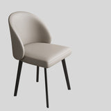 Modern Elegance Luxurious Dining Chair with Sleek Black Legs for Contemporary Spaces