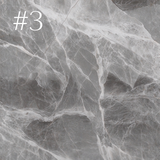 Tabletop finish sample 3 showing a grey surface with branching white veins.