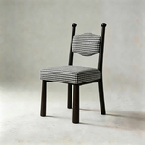 Mid-Century Modern Dining Chair | Solid Ash Wood & Upholstered Accent Chair