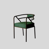 Modern Luxe Gold-Framed Dining Chair