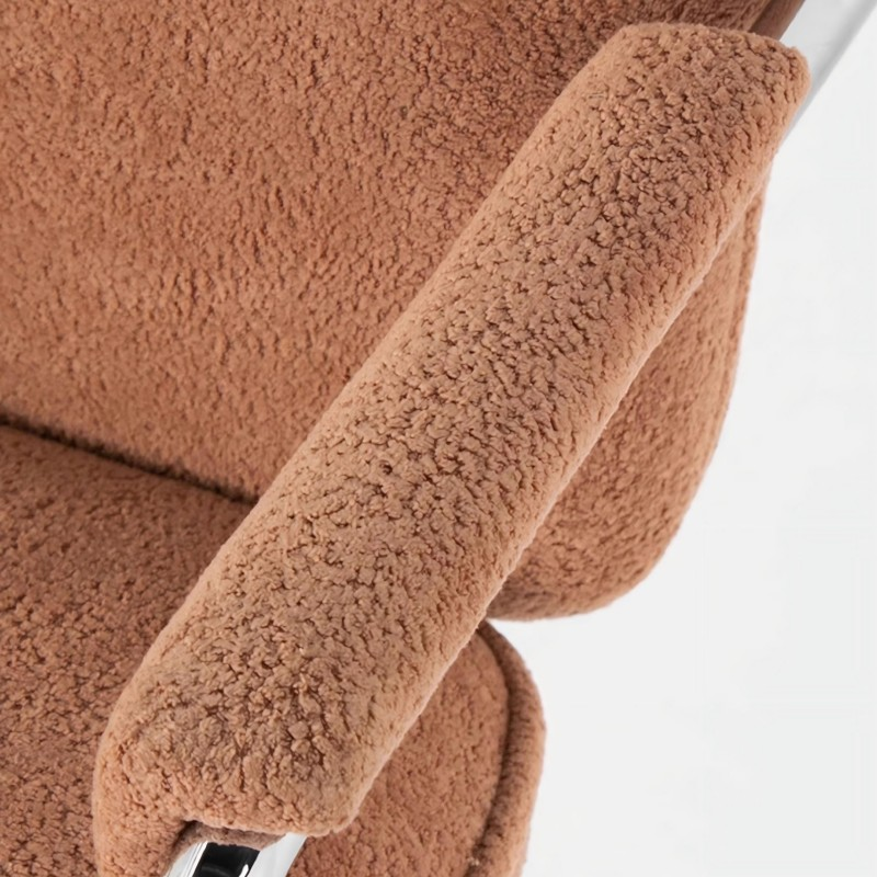 Modern Office Chair with Adjustable Height and Soft Fabric Upholstery