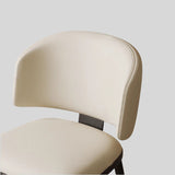 Sleek Sophistication: Premium Upholstered Dining Chair with Black Tapered Legs for Modern Interiors