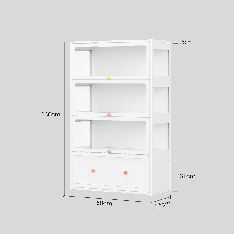 Kids’ Display Storage Cabinet with Glass Doors
