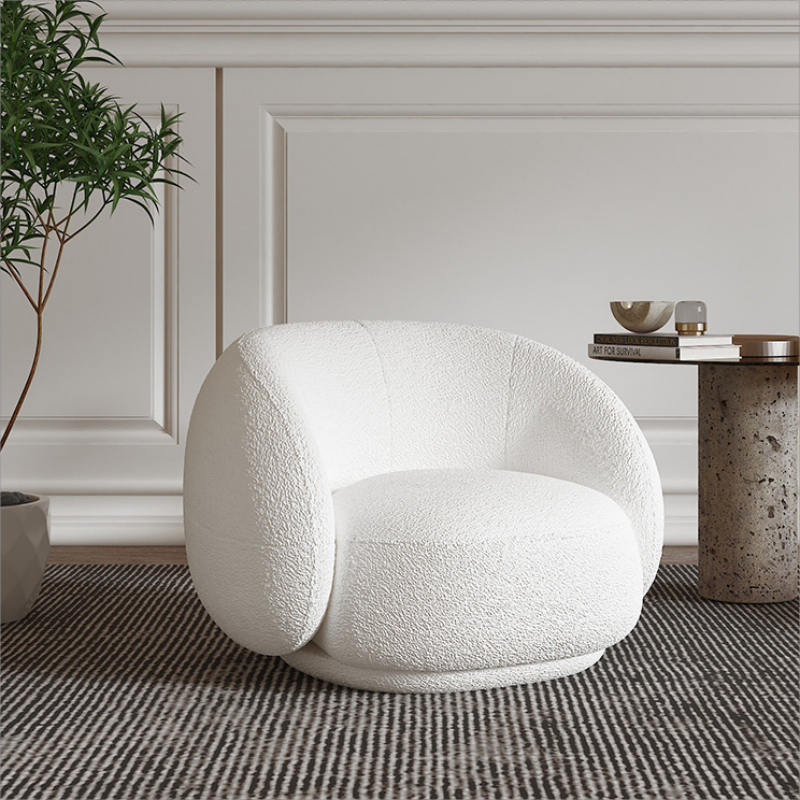 Modern Bouclé Lounge Chair