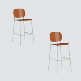 Modern Y2K Acrylic Bar Stool – Transparent High Stool with Metal Frame for Cafés, Bubble Tea Shops & Stylish Interiors