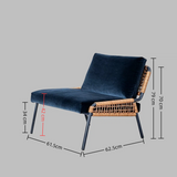 Contemporary Woven Accent Lounge Chair – Outdoor & Indoor Leisure Chair