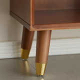 Nordic Walnut Solid Wood Shoe Cabinet