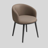 Modern Grey Leather Armchair - Sleek Design and Ultimate Comfort