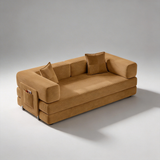 Multi-Form Chill Sofa | 5-in-1 Convertible Sofa Bed, 55D Foam, Stainless Steel Frame