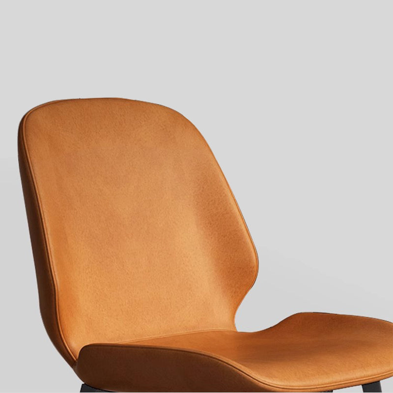 Modern Leather Dining Chair with Ergonomic Design - Perfect for Any Space