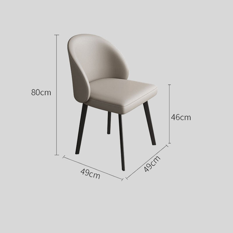 Modern Elegance Luxurious Dining Chair with Sleek Black Legs for Contemporary Spaces