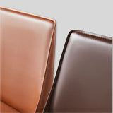 Sleek Modern Leather Dining Chair - Elegant and Durable