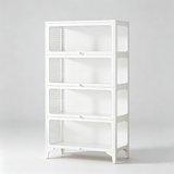 Steel Frame Tempered Glass Display Cabinet | Flip-Up Doors | Removable Legs