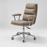 Ergonomic Swivel Office Chair | Memory Foam, 360° Rotation, 135° Recline – Faux Leather
