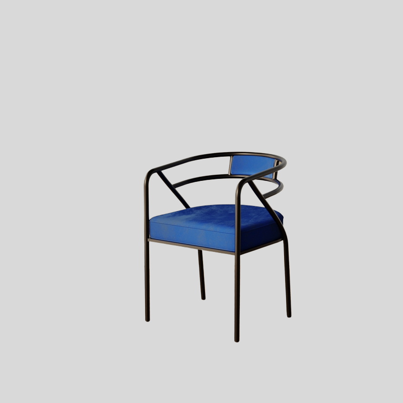 Modern Luxe Gold-Framed Dining Chair