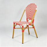 French Rattan Outdoor Chair | Weatherproof Wicker Cafe & Patio Bistro Chair