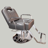 Luxury Reclining Salon Chair with Gold or Chrome Base