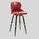 European Swivel Bar Stools Metal Wooden Modern Counter Designer Bar Chair