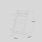 Adjustable Wooden High Chair for Toddlers: Ergonomic, Safe, and Stylish