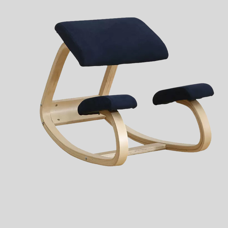 Ergonomic Kneeling Chair – Fixed Design, Full Birch Wood, Multiple Fabrics