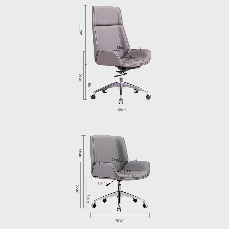 Modern Executive Swivel Office Chair with High Backrest