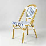French Rattan Outdoor Chair | Weatherproof Wicker Cafe & Patio Bistro Chair